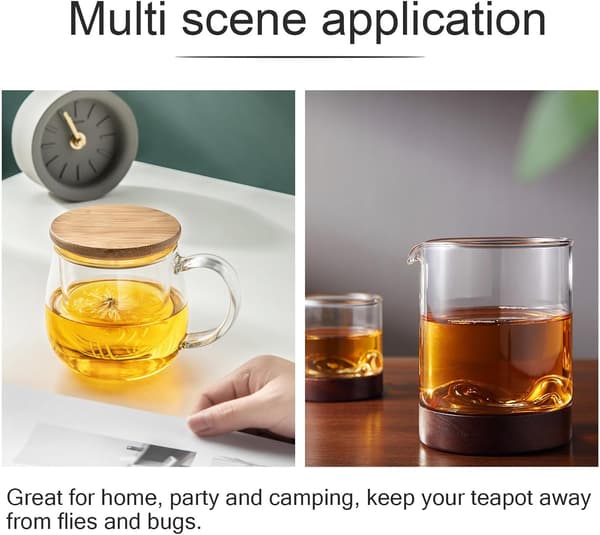 Glass Lid for Teapot 7.1+0.2 cm High Borosilicate Heat Resistant Portable Practical Replacement Lid