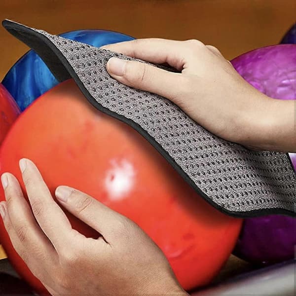 Bowling Cleaning Cloth Microfiber Bowling Ball Polishing Cloth Square Shape 20x20cm For Professionals 1-pack