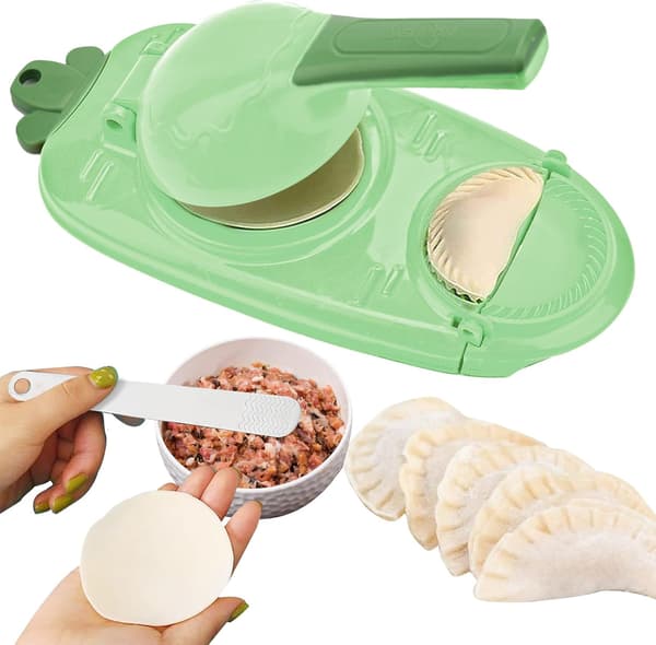 Pastakutterhjul i sinklegering med langt trehåndtak, Ravioli-stempelmaker, Press