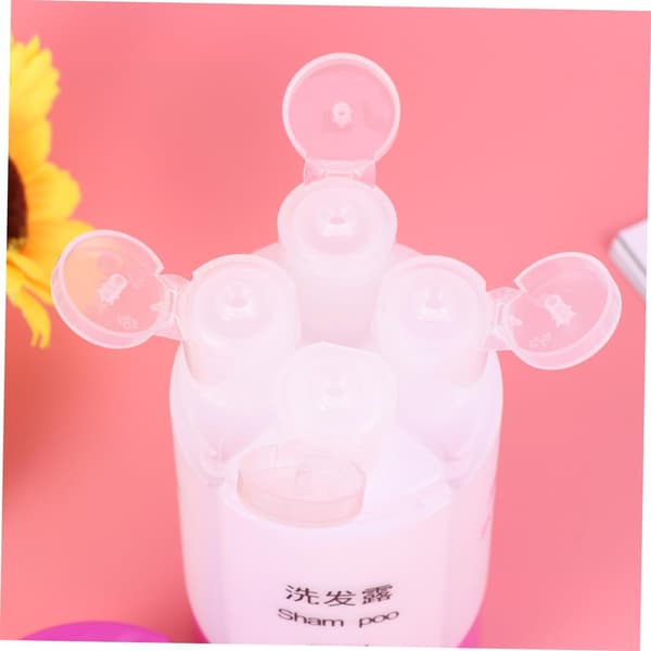 4-in-1 Leak-Proof Travel Bottle Set 60ml Purple Refillable Shampoo Lotion Containers