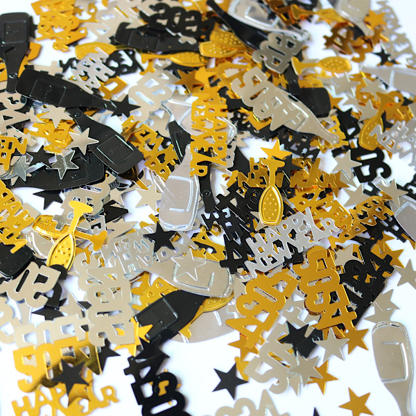 2025 Nyårs Konfetti Glitter, behåller sin form väl och är hållbar nog för nästa användning