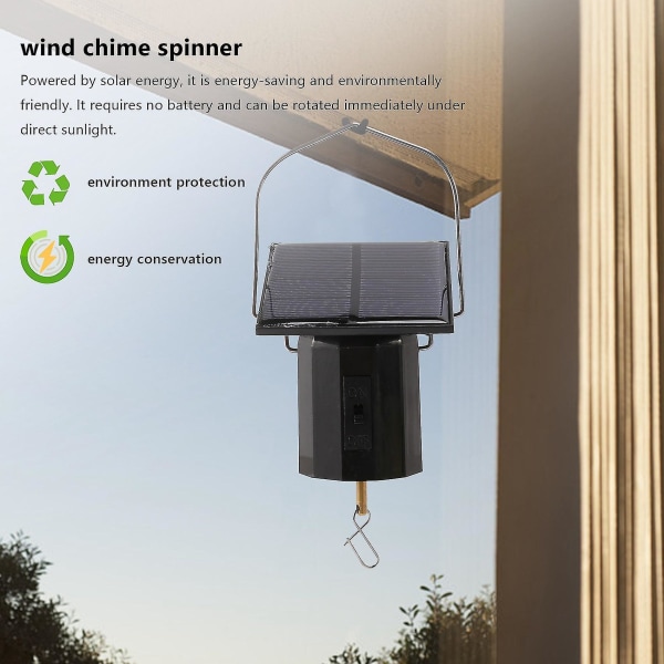Solcellsdriven Hängande Displaymotor Roterande Liten Motor Solenergi Vindspinnare Motor Flerfunktions Rot