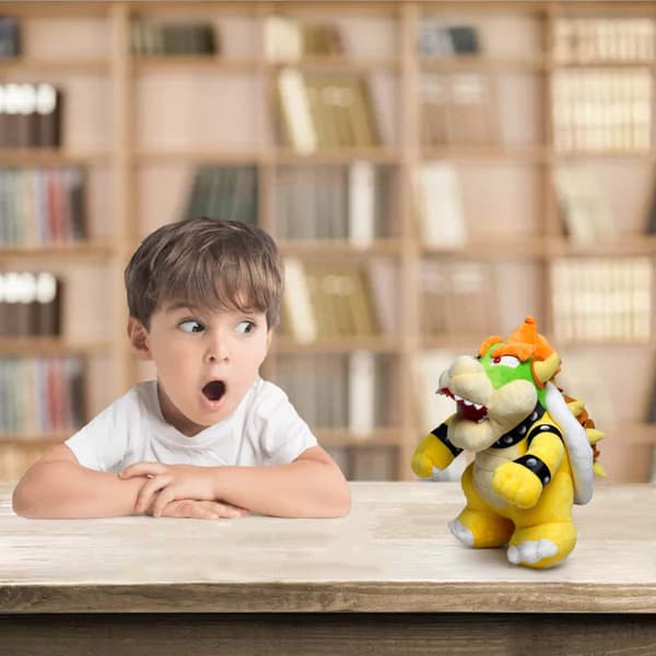 Bowser Plush, Bowser Toy Plush Toy 25 cm, Yellow