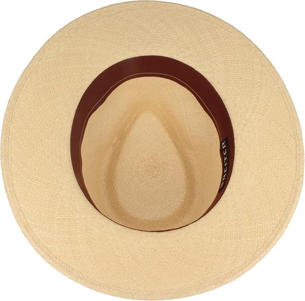 Original Panama Hat Sommerstråhat med Læderrem UV-beskyttelse Håndvævet i Ecuador Let og Åndbar Unisex