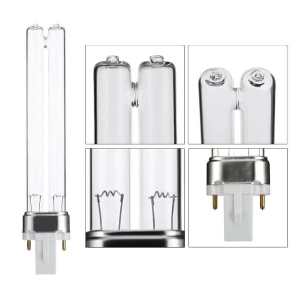 UV-lamper - G23 - 9W - 2 STK - Til akvarium og sterilisering