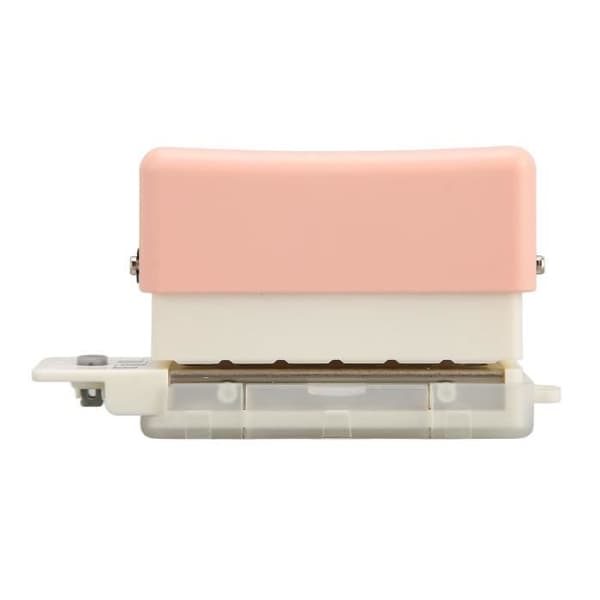 SURENHAP 6-hole Portable Punch, Cute Style, ABS, Manual Operation, 7mm Punch Depth, Desktop Punch