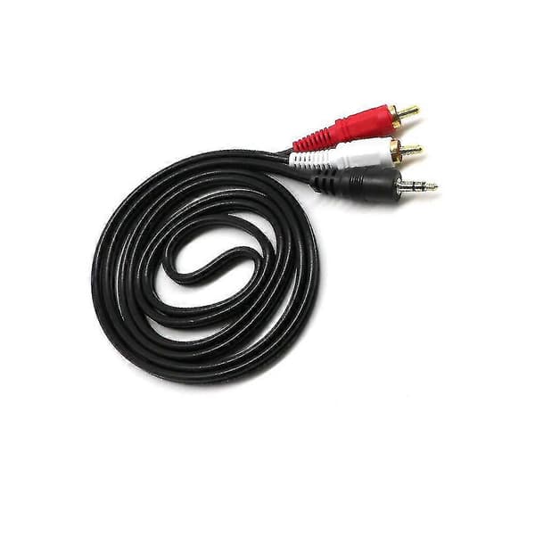 5 m lydkabel 3,5 mm jack til RCA-stik RCA-stik RCA til AUX-stik