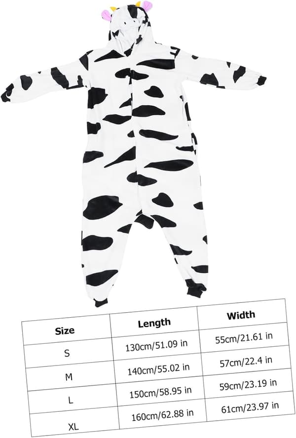 Tecknade djurpyjamas i flanell, mysiga sovkläder för vintern, hemmakläder, giraff-onesie