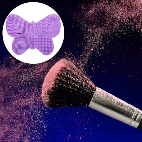 Silikone Makeupbørsterensermåtte Kosmetisk Børsterensermåtte, ZQKLA
