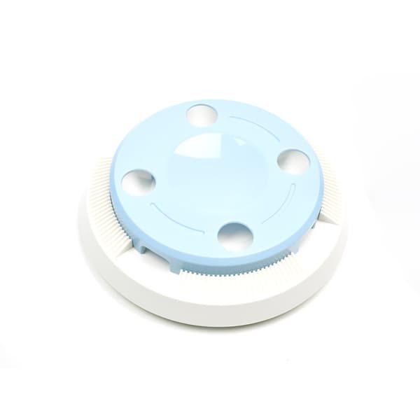 White plus blue Automatic Interactive Cat Toy Feather Toy Electric Cat Smart Toy Electronic Cat Games Fun Random Rotated