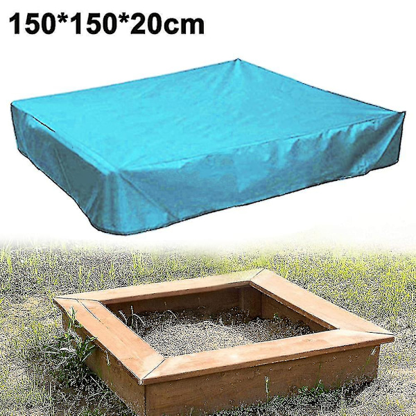 Hiekkalaatikon kansi, hiekkalaatikon katoss, hiekkalaatikon uima-altaan kansi 150x150x20cm Taivaansininen 150x150x20cm Sky blue