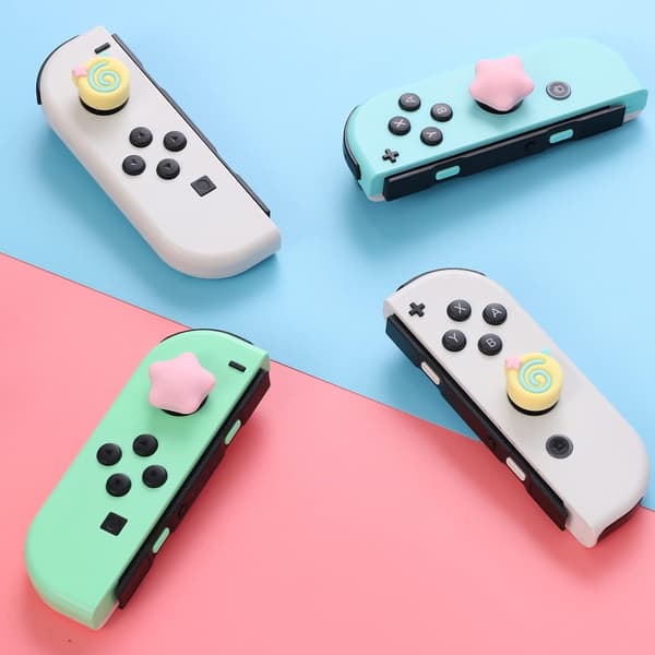 Switch Tumgrepp, Söta Tumgrepp för Nintendo Switch, Mjukt Silikon Joystickskydd Kompatibelt med Nintendo Switch/Switch OLED/Switch lite - (