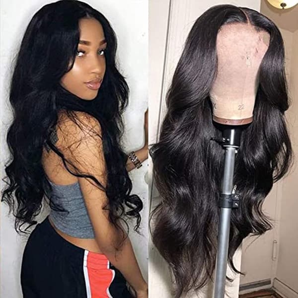 Äkta hårperuker för kvinnor - Body Wave Lace Front-peruk av äkta hår