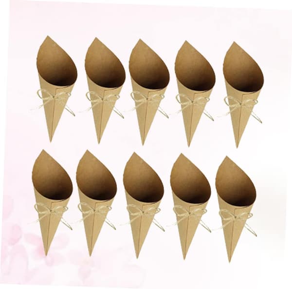 Elegant Concise Design Paper Decorations 50pcs Wedding Party Confetti Container with Wrapper Tube