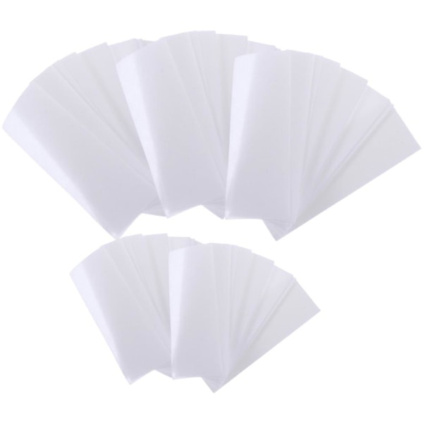 5 Bags Of Wax Strips Non-woven Fabric Facial Body Hair Removal Waxing StripsWhite20x7cm