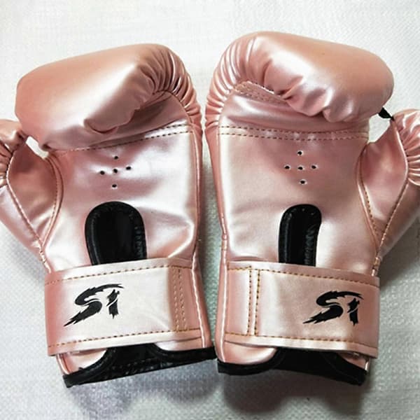 3-10 år Barn Boxhandskar för Barn Ungdom Stansväska Kickboxning Muay Thai Vantar MMA Träning Sparringhandskar vit white