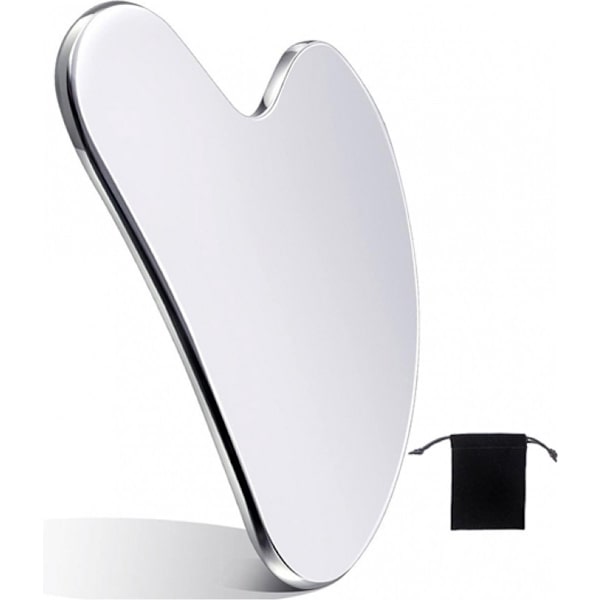 Gua Sha Stein Metall - Gua Sha Skrape Rustfritt Stål