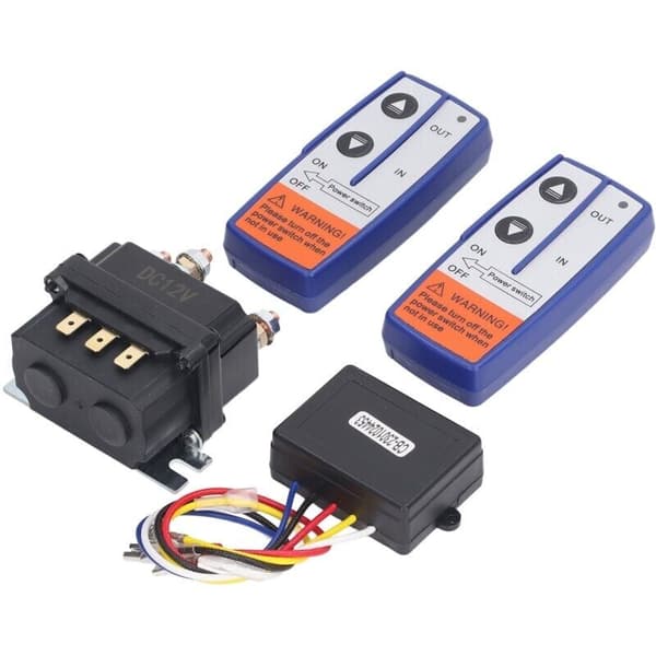 12V 250A Winch Relay Kit with Remote Control Contactor Switch for Industrial Vehicles