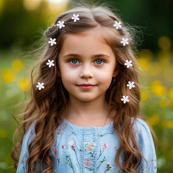 40 Stk. Mini Blomster Hår Rhinestone til Bryllupsfest Dagligdags Kvinder