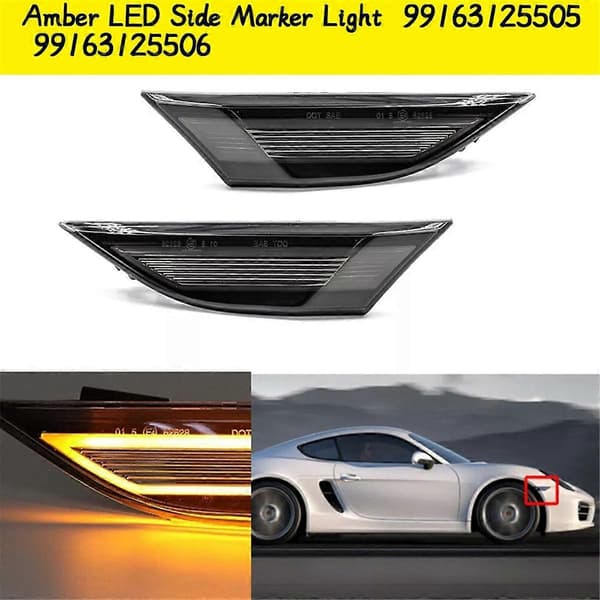 Bil Rav LED Sidemarkeringslys til 991 718 981 Sidelygte 99163125506