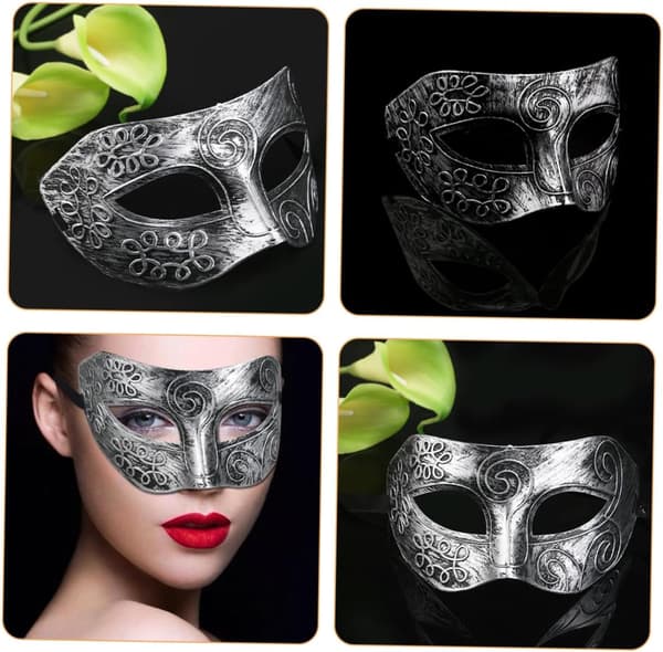 Retromaskerademasker til kvinder Romerske kostumemasker perfekte til Halloween, Mardi Gras og begivenheder
