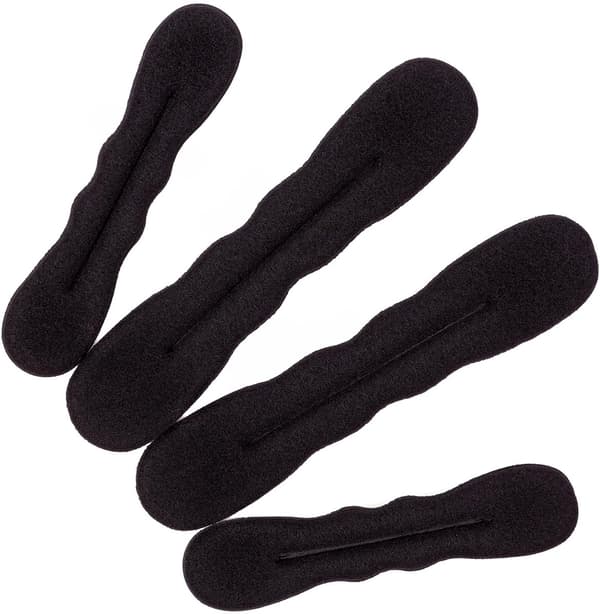 Magic Sponge Foam 4-pack – Svart, för frisyrer (2 små/2 stora)