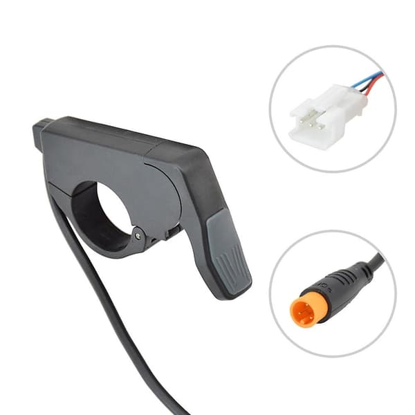 Ebike tommelfingergas Hurtig demontering Passer venstre/fingertrigger til 24v/36v/48v elcykel A [DB]