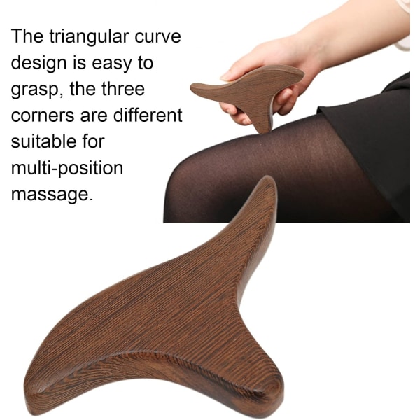 Massasjepinne i tre, tradisjonell soneterapi Hånd-fotmassasjeverktøy Massasjepinne Triggerpunkt Spa-verktøy i tre for ben