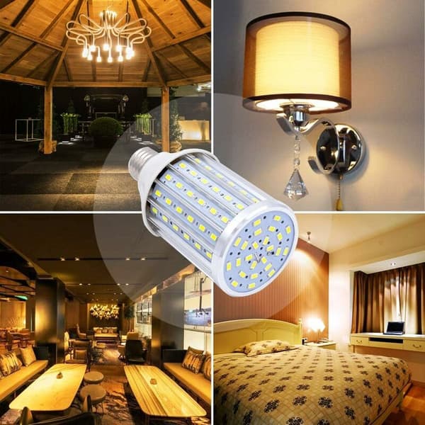 LED Corn Bulb E27 30W, Cool White? LED Bulb E27 Non-Dimmable LED Corn Bulb (30W Warm Light)