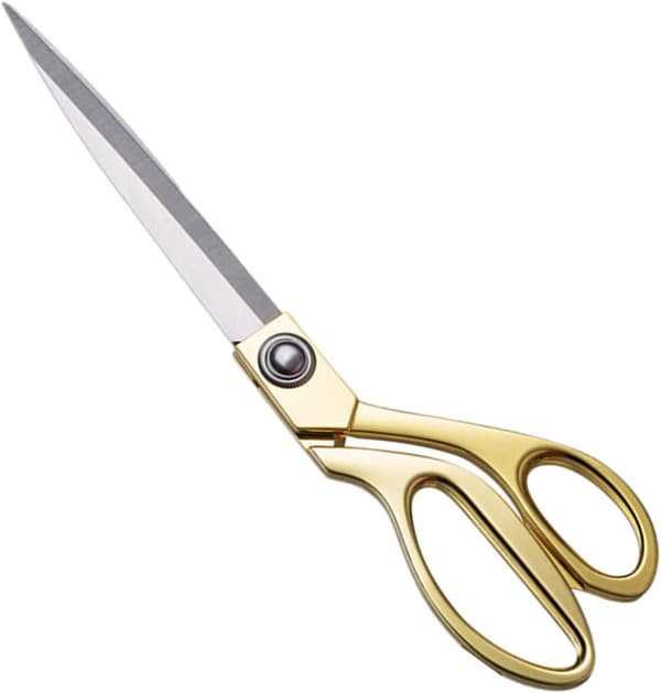 10.5 inch Gold Stainless Steel Fabric Scissors, Strong Long Large Kitchen Shears, Heavy Duty Multifunctional