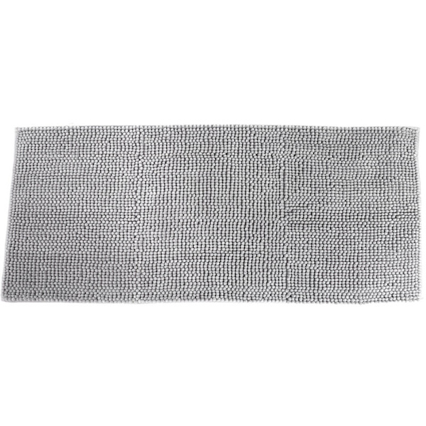 50x120cm Mjuka halkfria silvergrå golvmattor för kök sovrum badrum