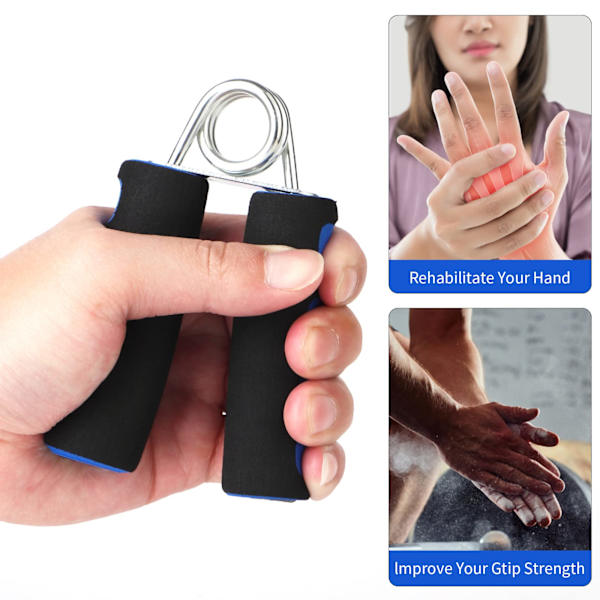 Grepp för styrketräning, mjuka skumhandgrepp, förstärker handgreppsövningar, 2-pack