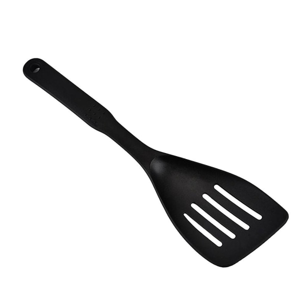 1 st Värmebeständig Special Kokspade Icke-klibbig Plast Nylon 4-håls Avloppsspade (svart) Black