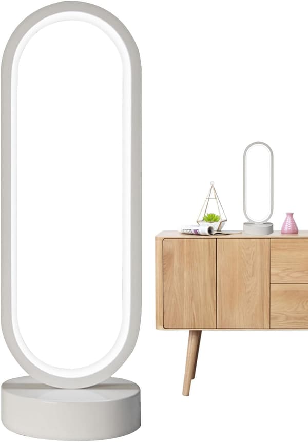 Modern Table Lamp - Soft Lighting for Bedside Table - Decorative and Adjustable LED Reading Lamp for Office, Hotel, Cafe, Dressing Table, Library, C