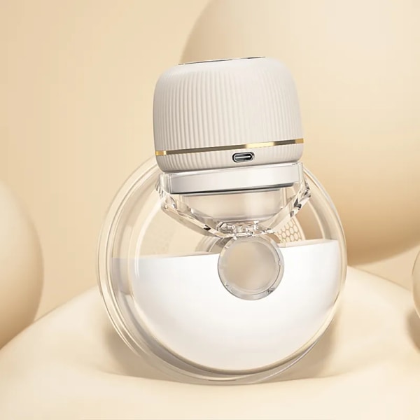 Bärbar bröstpump, lågt ljud och handsfree amningspump med laddningsbar trådlös mjölkpump för resor och hem
