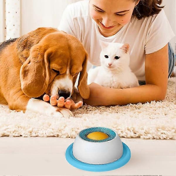 Lick Mat for Dogs and Cats, Interactive Slow Feeder Bowl, Rotating Anti-Vomit, Durable Non-Slip Base