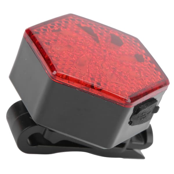USB Rechargeable Hexagon Bicycle Taillight Flashing Safety Warning Light