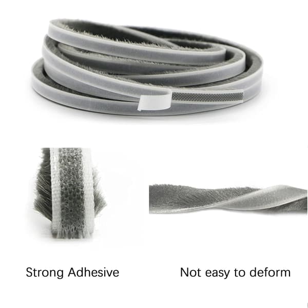 10 m brush strip, wind and dustproof self-adhesive brush Hav-FX-