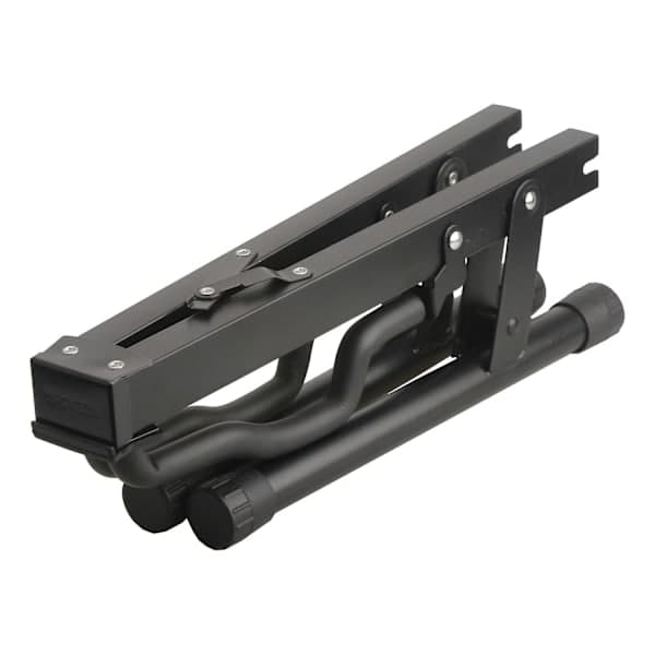 Sort guitarstativ i jern - Unikt foldbart design, stabilt A-rammestativ til basdisplay - Perfekt-XF31-