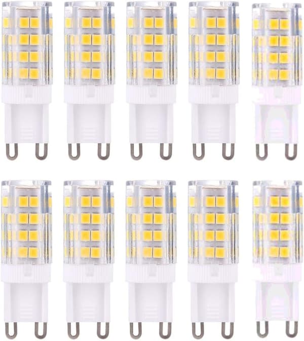G9 LED-lampor, varmvit 3000K 5W G9 LED, 10-pack [GKS]