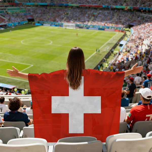 VM-nationsflagga / Supportercape-flagga (90x150 cm)