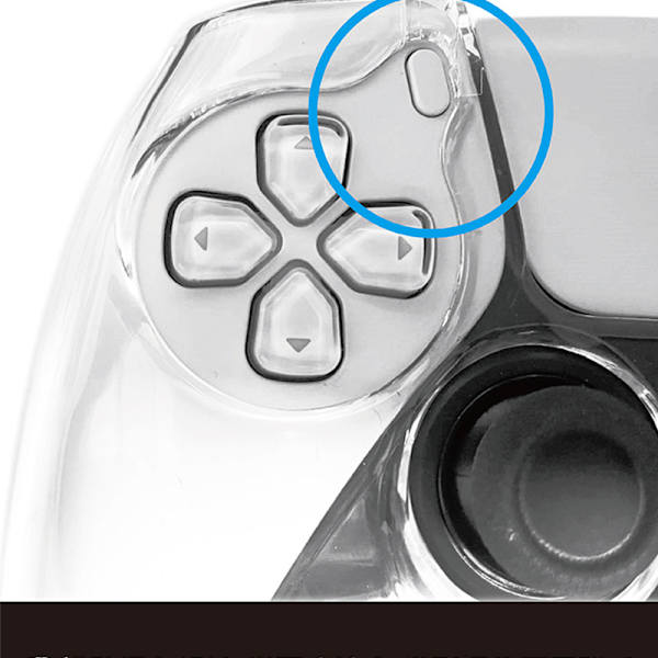 Transparent Protective Case for PS5 Controller