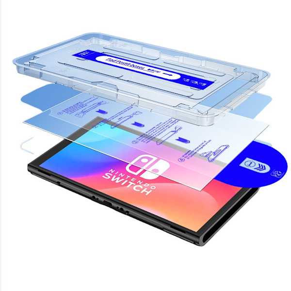 HD Tempered Glass Screen Protector for Nintendo Switch 2 with Automatic Dust Removal