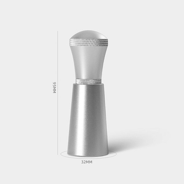 Kaffedispenseringsverktyg Tillbehör Aluminiumhandtag Integrerad magnetdesign 8 nålar i rostfritt stål Espressopulveromrörare