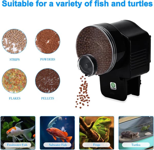 Automatisk fiskefoderautomat – Akvarieferiefoderautomat med timer til ferierejser (AF-2003D)