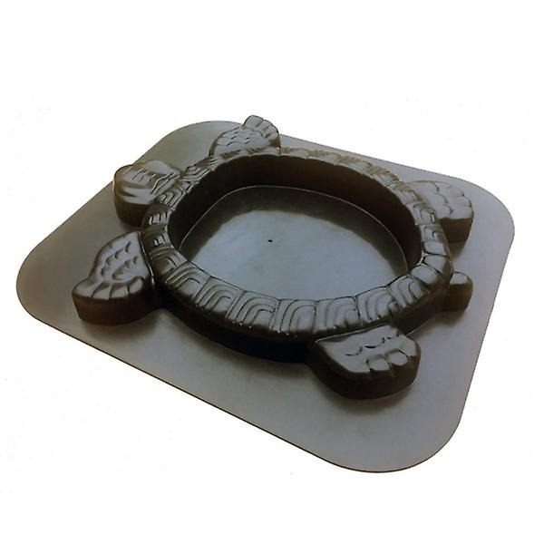 Kilpikonnan muotoinen mold Mould Tee itse mold puutarhaan mustalle 44,5x38,5 cm Black 44.5X38.5CM