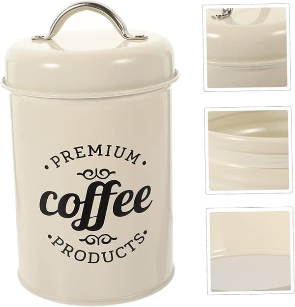 Godteriboks Kaffe og lufttett kaffeoppbevaring Rund kaffeboks Kaffe