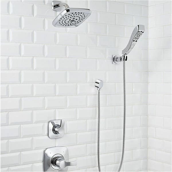 Round Hose Connector - Chrome Wall-Mounted Angle Connector - Brass - Universal - 1/2\" - Sand Connector - Shower Wall Connector