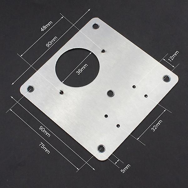 4 stk Skapdørs Hengsel Metall Hengselplate Hengsel Side Reparasjonsplate Skap Hengsel Reparasjonssett Hengsel Fi Silver 9X9X0.5CM