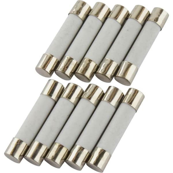 10x Ceramic Time-Lag Fuse (T) 10A / 250VAC 5x20mm